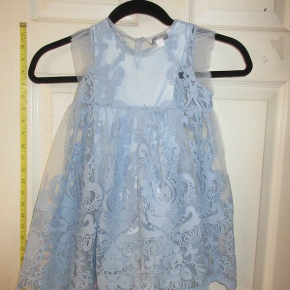 Girls size 2T Blue Lace lined sleeveless dress from Pippa & Julie - Picture 9 of 12